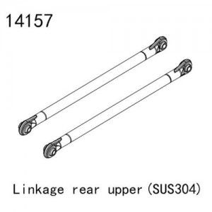 [YK HOBBY] YK14157 Linkage rear upper stainless SUS304 (YK4083) 
