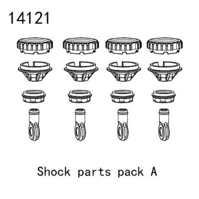 [���ܼ�] YK14121 [YK HOBBY] 14121 Shock parts pack A (YK4082, YK4083)