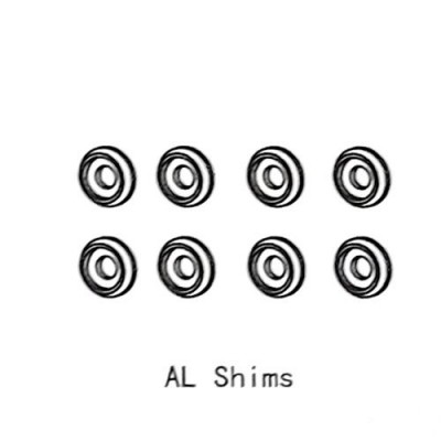 [���ܼ�] 13199 [YK HOBBY] Alum shims