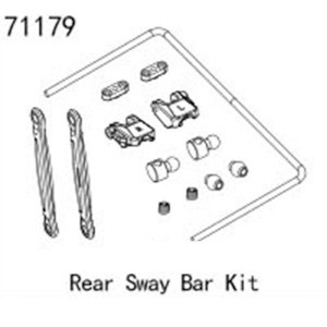 [YK HOBBY] YK71179 Rear Sway Bar Kit 