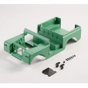 [ROC HOBBY] 1:12 Land Rover CAR BODY GREEN PAINTED 
