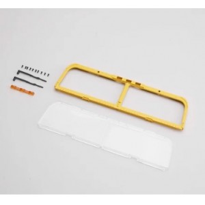 [ROC HOBBY] 1:12 Hummer H1 FRONT WINDOW FRAME (YELLOW) 