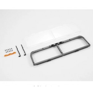 [ROC HOBBY] 1:12 Hummer H1 FRONT WINDOW FRAME (BLACK) 