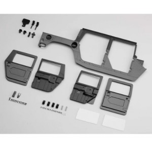 [ROC HOBBY] 1:12 Hummer H1 RIGHT DOOR SET (BLACK) 