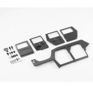 [ROC HOBBY] 1:12 Hummer H1 LEFT DOOR SET (BLACK) 