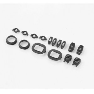 [ROC HOBBY] 1:12 Hummer H1 LIGHT CUP SET (BLACK) 