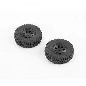[ROC HOBBY] 1:24 2.5 INCHES WHEEL WITH ALUMINUM RIM / 1 PAIR 