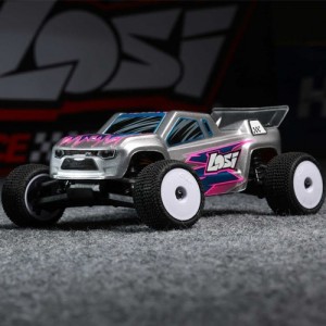 [TEAM LOSI] 1/28 Micro-T 2S 2WD RTR Stadium Truck, Silver ������,���͸�,USB������ ���� Ǯ��Ʈ 