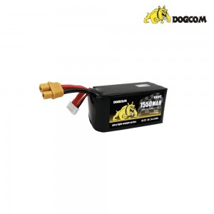 [DOGCOM] Ultra ��Ʈ�� 6�� 22.2V 1550mAh 150C ��Ƭ ������ ���͸� (XT60 ��) 