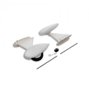 [E-FLITE(Blade)] Landing Gear Set: UMX WACO, White 