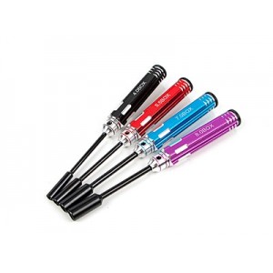 [TR] Steel Socket Nut Wrench(4.0/5.5/7.0/8.0mm) Set - 4 Color 