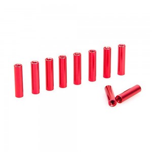 Rctimer M3x20mm Aluminum Standoff (10pcs, red) 
