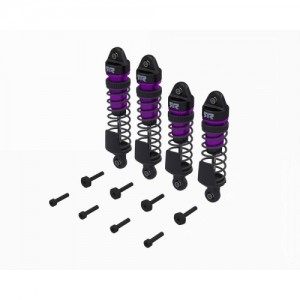[ARRMA] ARA-2762 Shock Set, Front/Rear Assembled, TBC cSt Oil, Purple (4Pcs): MINI 
