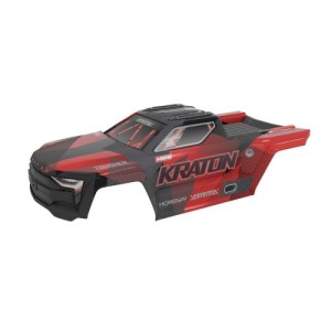 [ARRMA] ARA-2652 MINI KRATON Body, Black/Red 