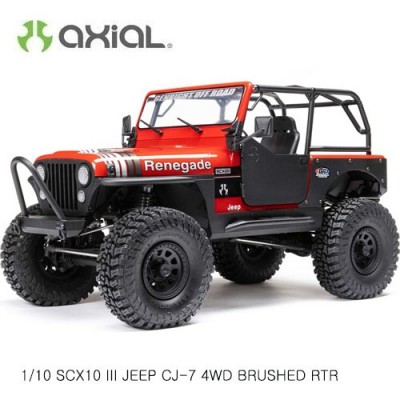 [���ܼ�] AXI03008V2T1 [Axial] �ֽ���  1/10 SCX10 III ���� CJ-7 V2 4WD �귯�õ� RTR, Red