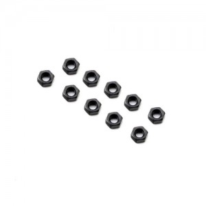 [Axial] AXI-3837 M3 Nut, Thin, Black (10) 