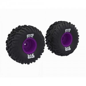 [ARRMA] ARA-2576 dBoots Cut Chevron MT Tire Set Glued - Purple 14mm HEX 