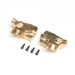 [Axial] AXI-2200 Portal Knuckles (Left/Right), Brass (69.5g ea), AF16P: AXP8 