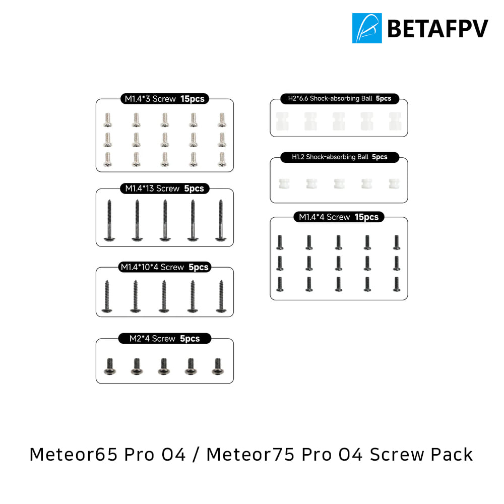 [���ܼ�]  [BETAFPV] Drone Screw Pack - Meteor65Pro/Meteor75Pro��