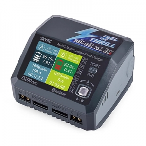 [SKYRC] D200 Neo 20A AC 200W / DC 800W (��������, ��� �ʰ���, �ʼ��� ������) Compact Dual port Charger