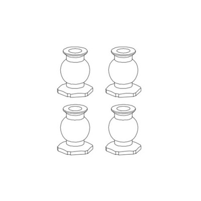 [���ܼ�] YK26087 [YK HOBBY] YK26087 Pull-up ball head - hexagonal