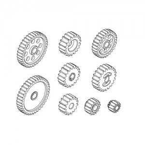 [YK HOBBY] YK26057 gearbox gear set 