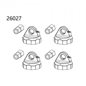 [YK HOBBY] YK26027 Shock cap 