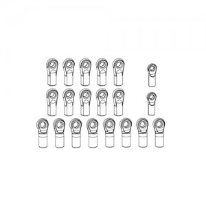 [YK HOBBY] YK26017 Pull rod ball head seat set 