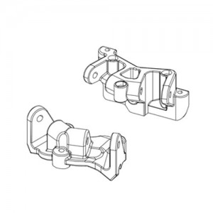 [YK HOBBY] YK26007 front/rear pull rod holder 