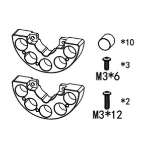 [YK HOBBY] YK26135 Counterweight Block - (Shared Before and After) 2 PCS ������ �յڰ��� 