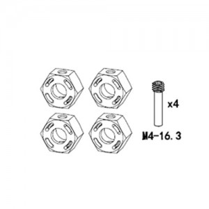 [YK HOBBY] YK80024 Wheel Hex 