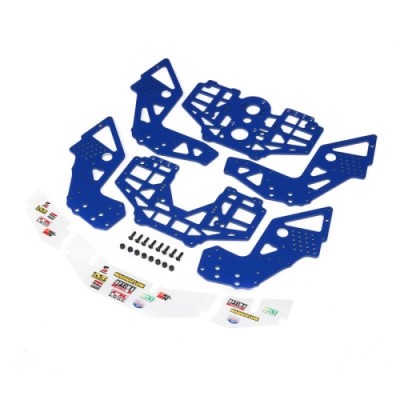 [���ܼ�] LOS-1827 [TEAM LOSI] Chassis Plate Set, Blue: LMT 2.0
