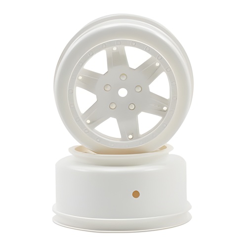[���ܼ�] TLR7012 [TLR Racing] Team Losi Racing 12mm Hex Short Course Wheels (White) (2) (22SCT/TEN-SCTE)
