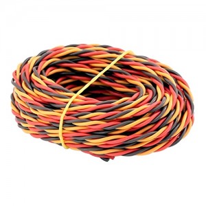 [AMASS] ���� ���弱 1M (������ Ÿ�� ����/����/���) - Twisted, R/B/Y (22AWG/0.08*60 x ���� 1M) Servo Extension Wire (Hitec Type)