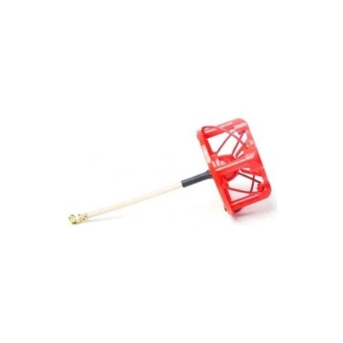 [���ܼ�] FPV-RHCP48-RED [FuriousFPV] RHCP 48mm Stubby Antenna with Cover - Red, U.FL ��