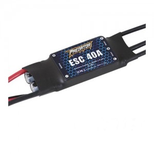 [FMS] PREDATOR ESC 40A 2-4S (5V 3A SBEC) �귯������ ���ӱ� 3.5mm ����� / XT60 �� �����Ǿ� �ֽ��ϴ�
