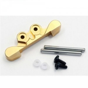 [KYOSHO] Aluminum Rear Sus Mount (0-deg/Gold) 