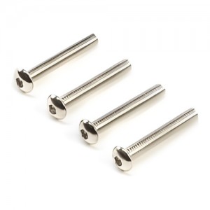 [TLR Racing] Left Hand Button Head Screws, M3x20mm (4) 
