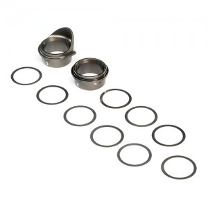 [TLR Racing] Rear Gearbox Bearing Inserts, Aluminum: 8X 