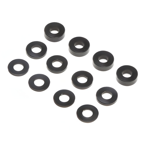 [���ܼ�] TLR336007 [TLR Racing] M3 Caster Block Alum Washer Set, Black (4ea): 22 5.0