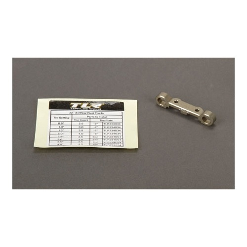 [���ܼ�] TLR334036 [TLR Racing] Rear Toe Plate, -2 degrees, HRC, Alum: 22 3.0 �ɼ�