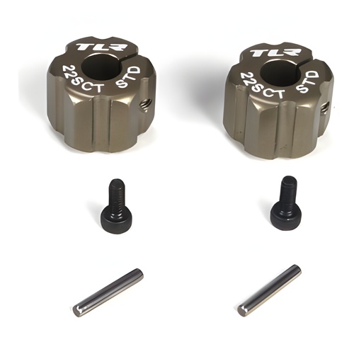 [���ܼ�] TLR2933 [TLR Racing] Rear Hex, Standard Width, Aluminum: 22SCT