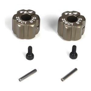 [TLR Racing] Rear Hex, Standard Width, Aluminum: 22SCT 