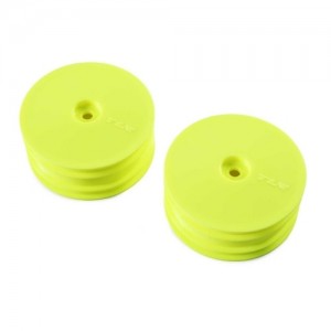 [TLR Racing] Front Wheel, Yellow (2): 22X-4 