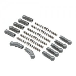 [TLR Racing] HD Turnbuckle Kit, Titanium: 22 5.0 