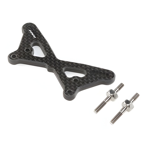 [���ܼ�] TLR334054 [TLR Racing] Carbon Front Tower w/Ti Standoffs: 22 5.0