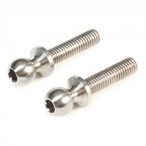 [TLR Racing] Ball Stud, 4.8 x 12mm, Titanium (2) 