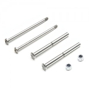 [TLR Racing] Front Hinge Pin and King Pin Set, Polished: All 22 
