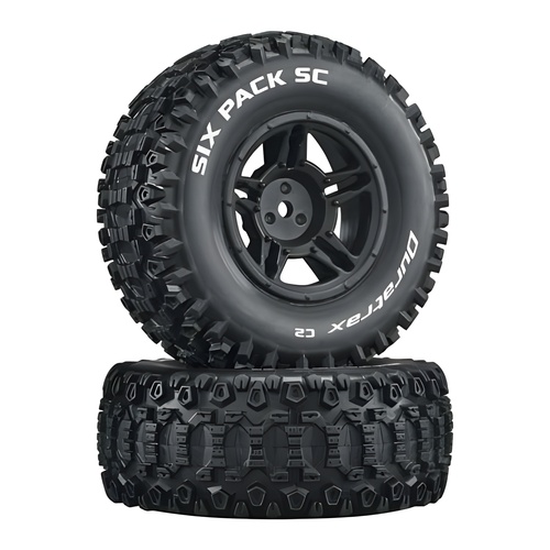 [���ܼ�] DTXC3861 [DURATRAX] Duratrax Six Pack SC C2 Mounted Slash 4x4/Blitz F/R (2)