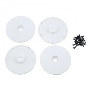 [TLR Racing] Team Losi Racing Wheel Disk w/Screws (4) (White) 